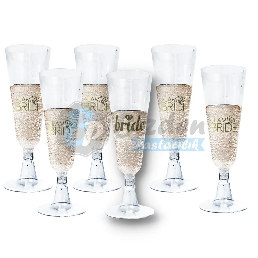 Bride To Be 6'lı Şampanya Kadehi Mika Set
