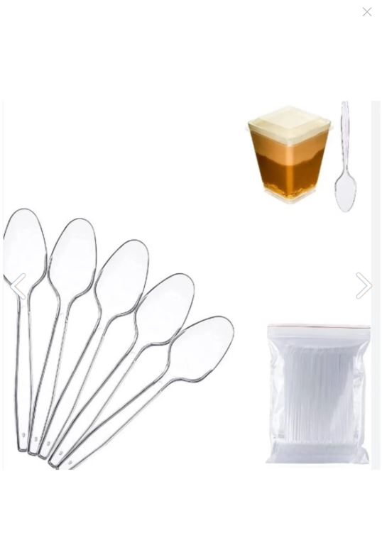 Plastik Prizma Kap 200cc 50 Kap 50 Tatlı Kaşığı Hediyeli
