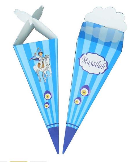 SÜNNET KÜLAH KARTON KUTU MAŞALLAH 25 li Paket